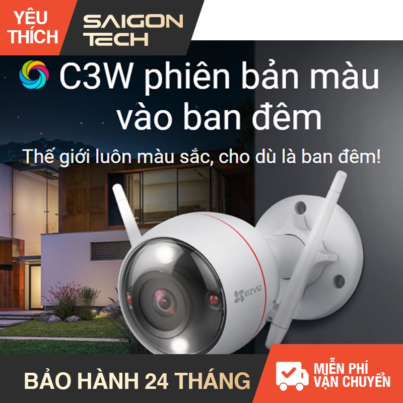 Camera C3W 2.0MP / C3W Full Color 2.0MP 1080P - Có Màu Ban Đêm - Chống Bụi Nước Tiêu Chuẩn IP67 - Tùy chỉnh cảnh báo