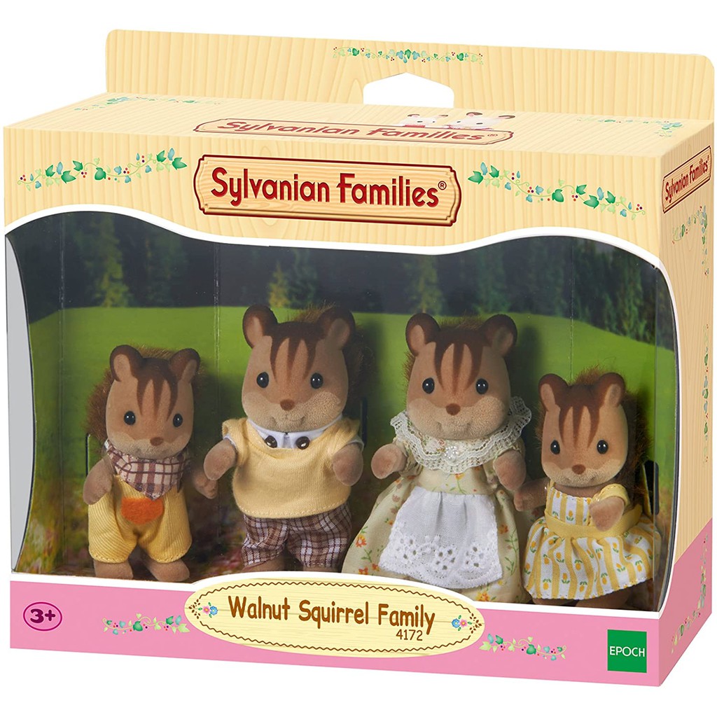 Sylvanian Families Gia Đình Sóc Nâu Walnut Squirrel Family