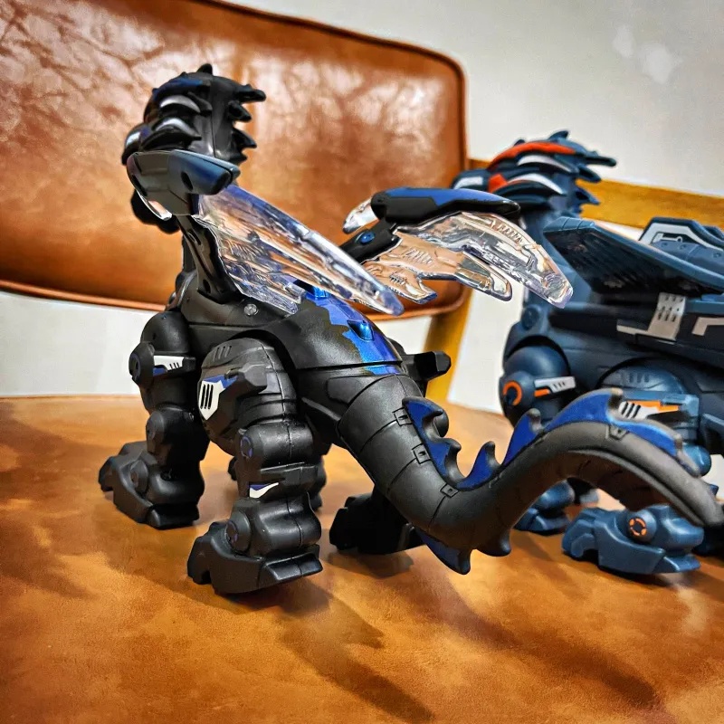 [Hàng mới về] Đồ chơi Rồng phun khói chạy bằng Pin có đèn và nhạc - Rồng khủng long phun sương