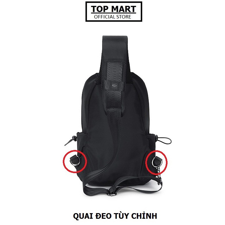 Túi Đeo Chéo Thời Trang Basic Chống Nước, Khóa Phản Quang TC08-D