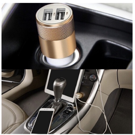 Củ Sạc Nhanh 2 Cổng Usb Dc 2.1a Cho Xe Ô Tô ( Có Hộp Đựng) 88154 Shop Kho Tổng Vp88