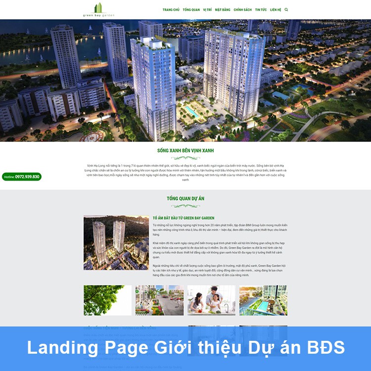 Landing Page Giới Thiệu 1 Dự Án Bất Động Sản (Tặng miễn phí Hosting 1 năm + USB 4GB) | WebRaoVat - webraovat.net.vn