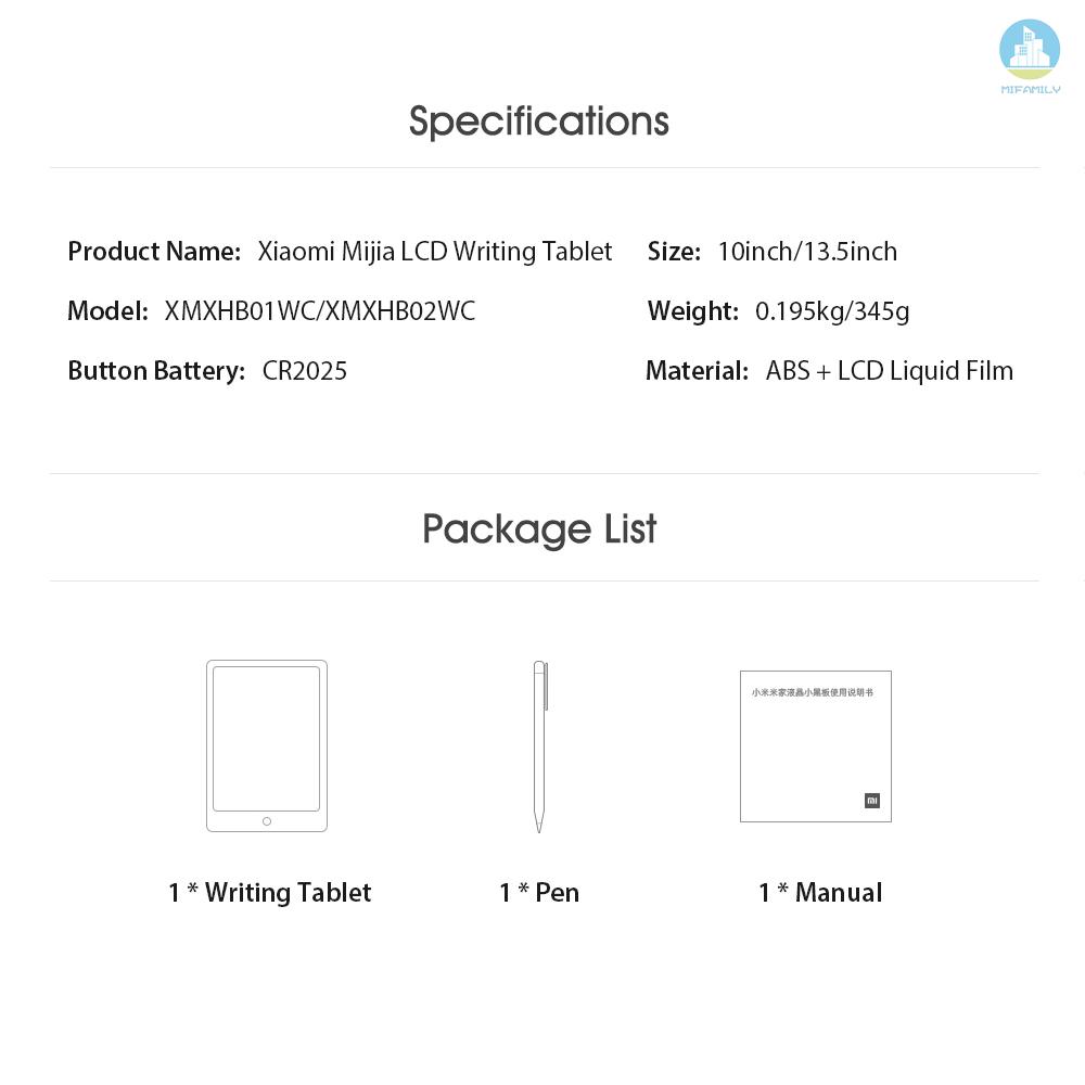 Bảng Viết Điện Tử Xiaomi Mijia Lcd Kèm Bút 20 Inch