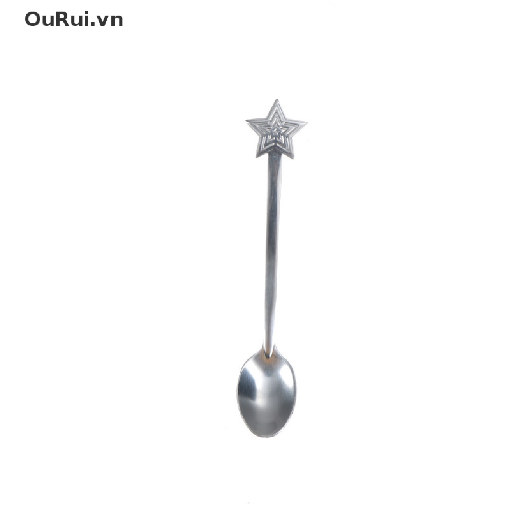 {RUI} 4pcs Christmas Stainless Steel Coffee Spoons Tea Spoons Dessert Snacks Teaspoon {OuRui.vn}