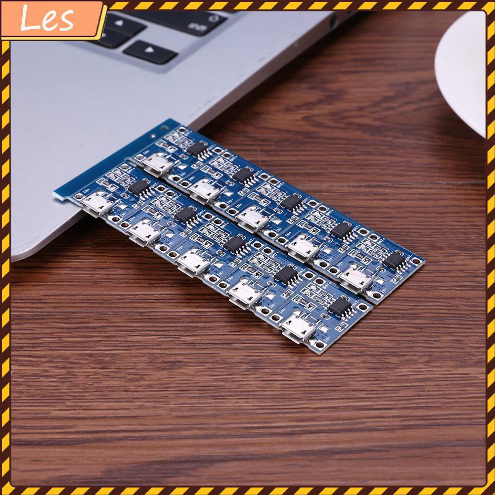 Bộ 10 Bảng Mạch Sạc Pin Lithium 5v Mini Usb 1a Tp4056