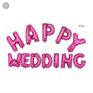 Bộ chữ HAPPY WEDDING