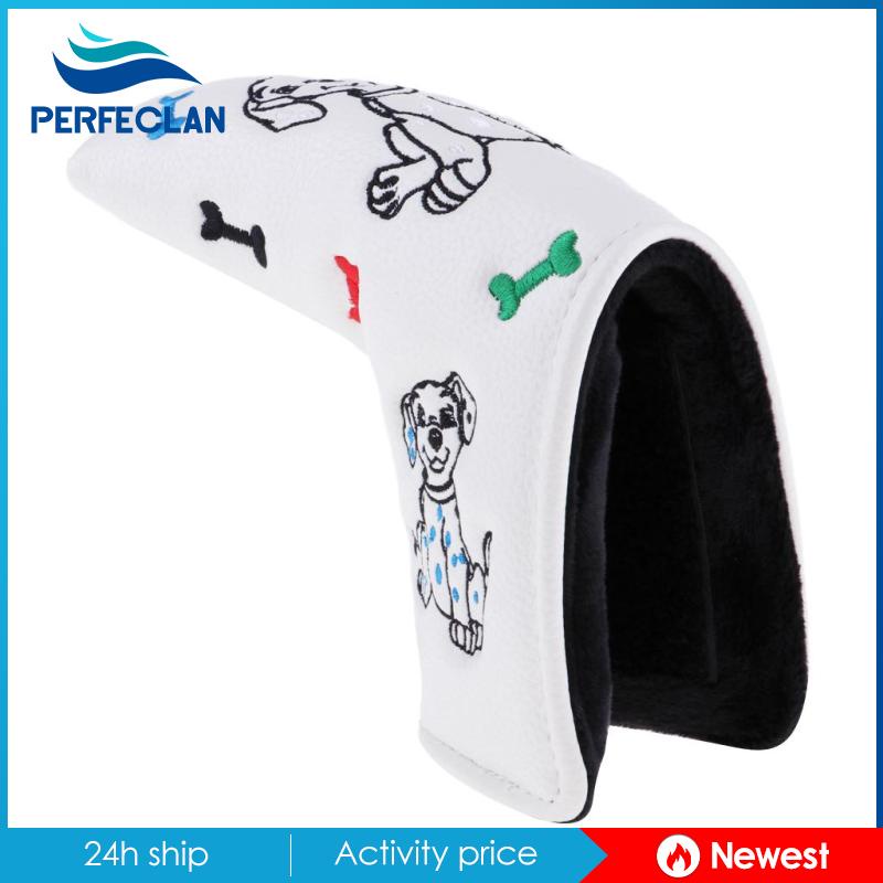 Vỏ Bọc Đầu Gậy Đánh Golf Bằng Da PU Chống Nước Màu Trắng