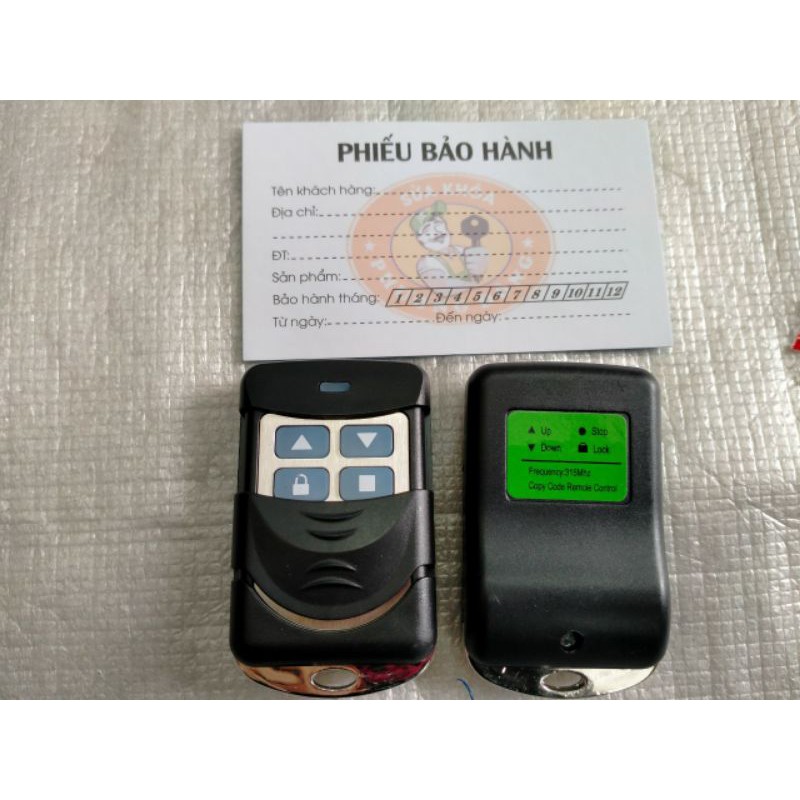Khiển cửa cuốn Học Lệnh 315mhz giá rẻ