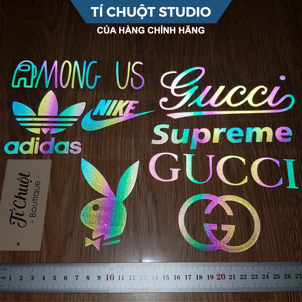 [FREESHIP] Sticker phản quang 7 màu, miếng dán decal phản quang ép nhiệt in áo bao mọi loại vải - Tí Chuột Studio