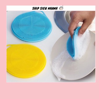 Miếng rửa chén bát silicon siêu sạch, đa năng 1610