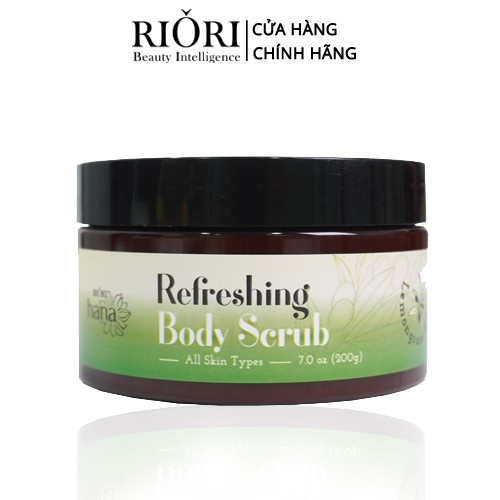 Kem tẩy tế bào chết RIORI Refreshing Body Scrub 200g toàn thân dưỡng ẩm, làm sạch và phục hồi tế bào da