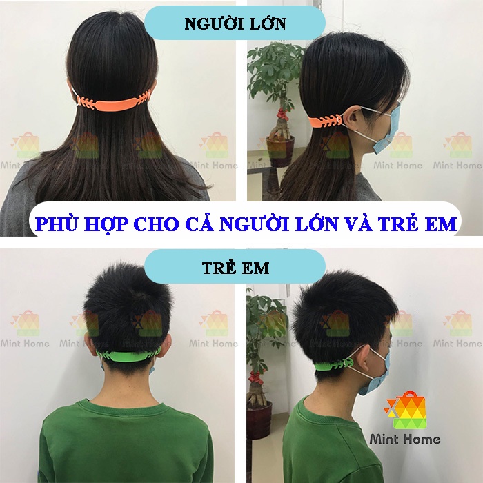 Quai dây đeo khẩu trang silicon mềm chống đau tai tránh mất thất lạc