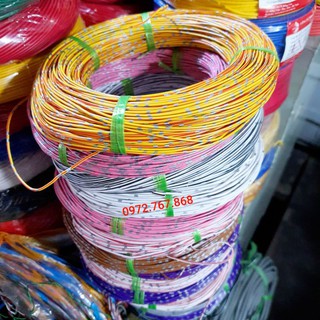 [1 cuộn 100m] Dây điện Nhật bãi 0.3- 0.5- 0.85- 1.25