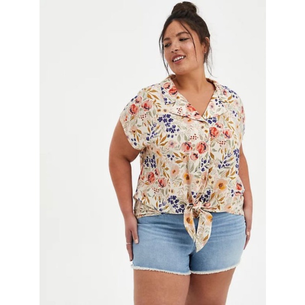 Áo kiểu buộc vạt bigsize Vnxk
