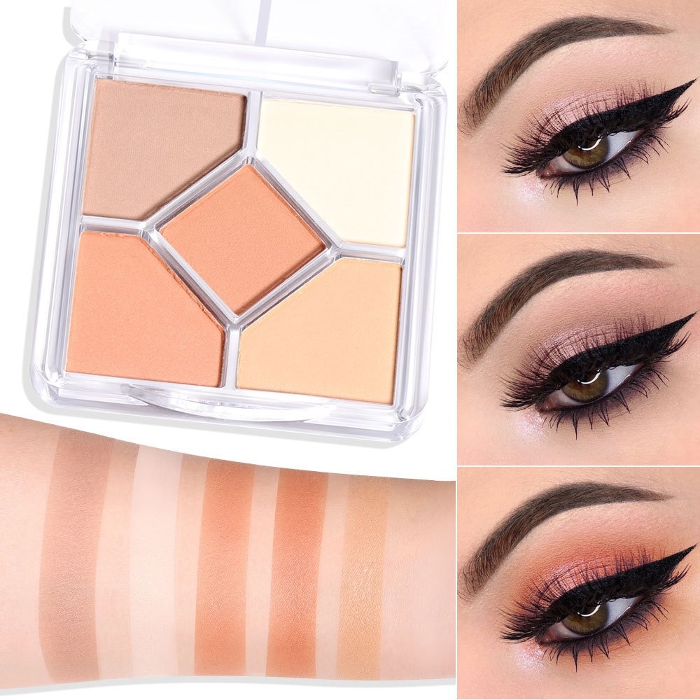 Bảng Phấn Mắt 4 Màu Khói Tông Nhũ Và Lì Trang Điểm Chống Nước Lâu Trôi