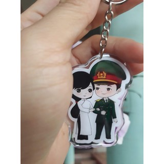 Móc khóa bộ đội siêu cute