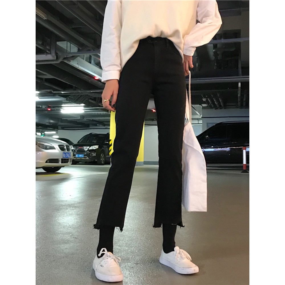 [MY1729] Quần jeans cạp cao bó cá tính (MY)