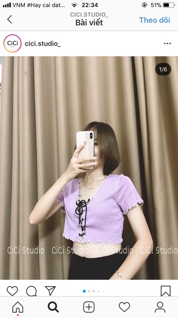 Croptop Gân Cuốn Biên Đan Dây