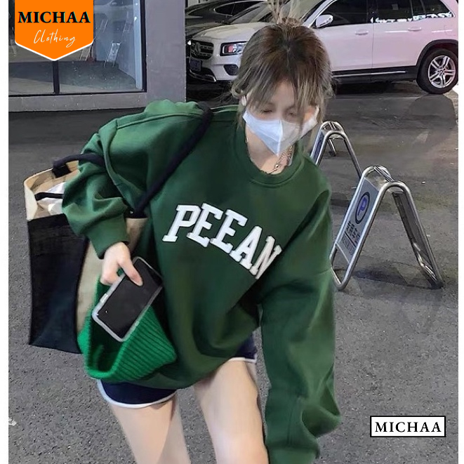 Áo Khoác Nỉ Sweater PAEAN Nam Nữ Ulzzang Unisex Tay Rộng, Áo Form Rộng Thời Trang - MICHAA