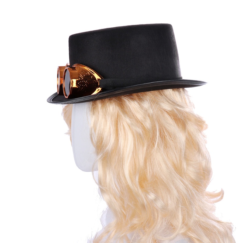 ✿ Mũ Đen Phong Cách Steampunk Vintage Thời Trang Cho Nam
