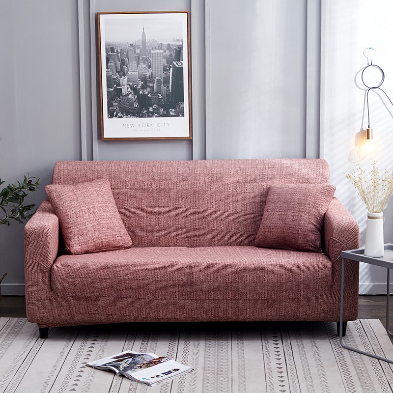 Bộ bỏ bọc ghế sofa 1/2/3/4 chỗ màu trơn xinh xắn hiện đại