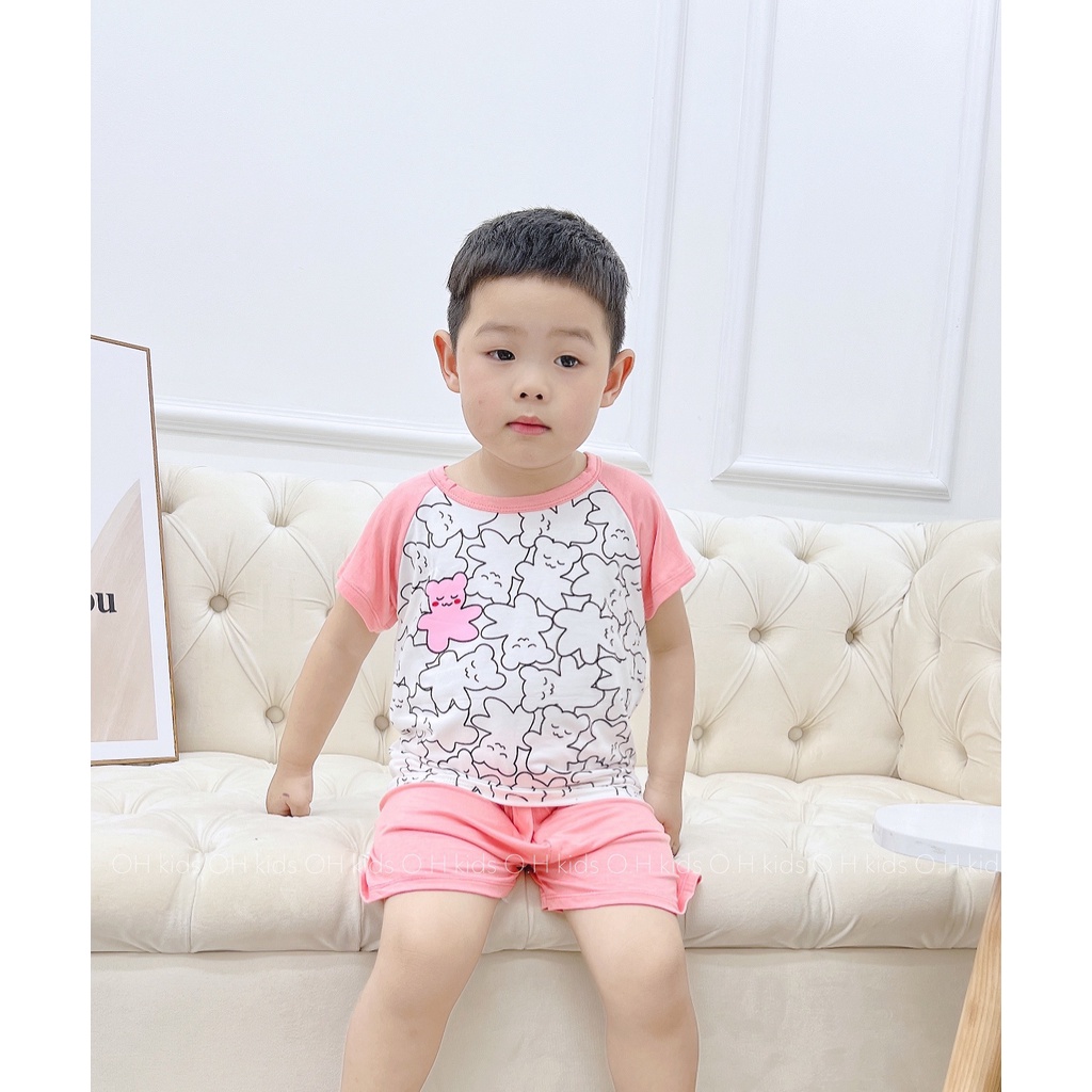 Bộ cộc tay thu lạnh cho bé, quần áo ngắn tay, thời trang trẻ em 5 hình 7-18kg QN1