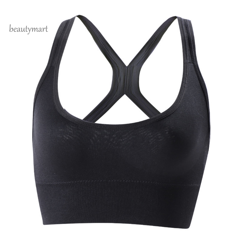 Áo Bra Thể Thao Không Gọng beautymartm1 Chất Liệu Thấm Hút Khô Thoáng Nhanh Chóng