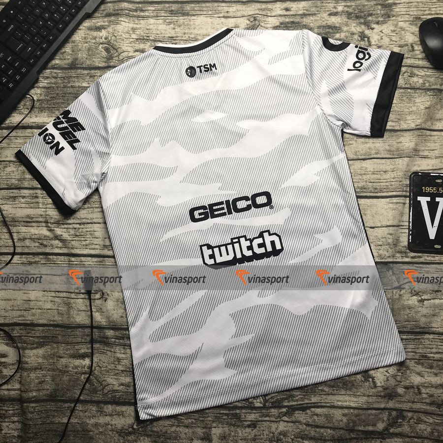 Áo thun game thi đấu Esports Solomid TSM 2020 White trắng