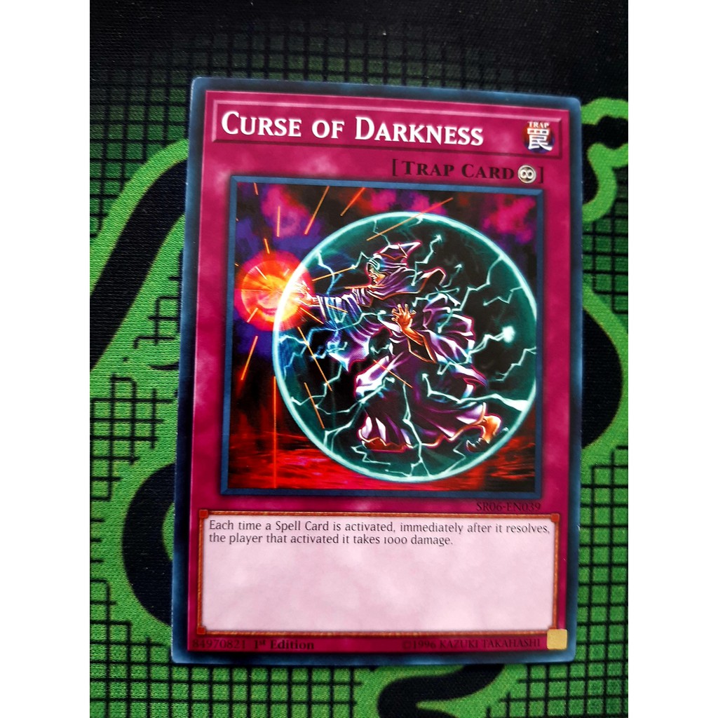 Thẻ Bài Mint90 Yugioh Trap Curse of Darkness  - Common