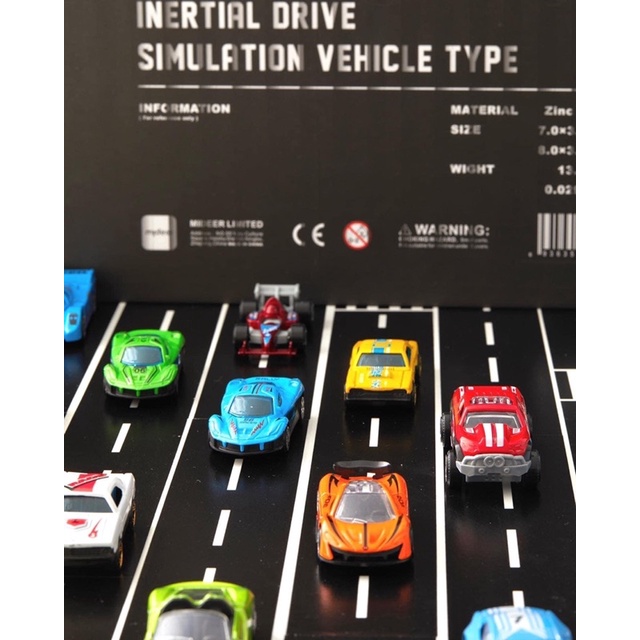 Ô tô đồ chơi bằng sắt Mini Alloy Racing Cars Mideer set bộ đồ chơi oto mô hình xe hơi cảnh sát, xe tải cho bé trai