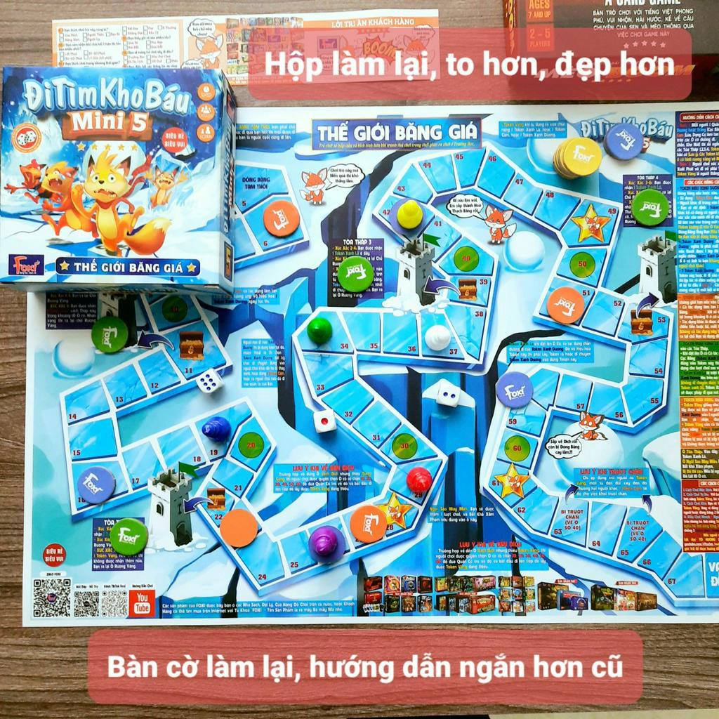 Board game-Đi tìm kho báu mini 5 Foxi-trò chơi chiến thuật-hài hước-siêu lầy-bổ ích và lý thú Shop Đồ Chơi MeduShop