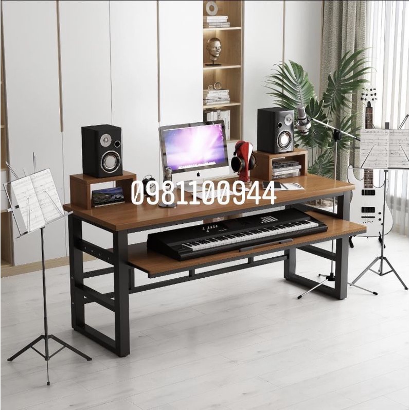 Bàn phòng thu studio kèm kệ loa