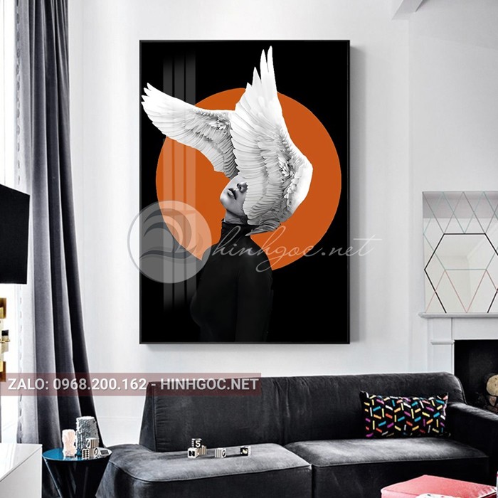 A05 Tranh Treo Tường Phòng Ngủ/ SPa/ Nail/ Mi/ Phun săm thẩm mỹ/ Hình Cô Gái Nghệ Thuật Mica siêu bóng