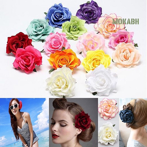Trâm Cài Tóc Hình Hoa Hồng Lớn Ngọt Ngào Cho Cô Dâu