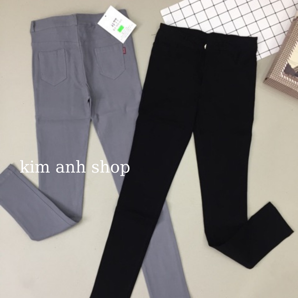 Quần jean nữ skinny lưng cao chất liệu bò giấy cao cấp co dãn bốn chiều,ống bó nâng mông tôn dáng mã 76_Kim Anh Shop