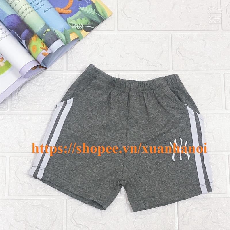 Combo 2 quần short đùi bé trai viền sọc