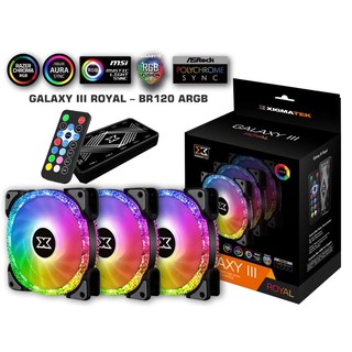 Bộ Fan RGB Xigmatek BR120 (3Fan kèm 1 hub & 1 điều khiển) | Hàng chính hãng bảo hành 12 tháng