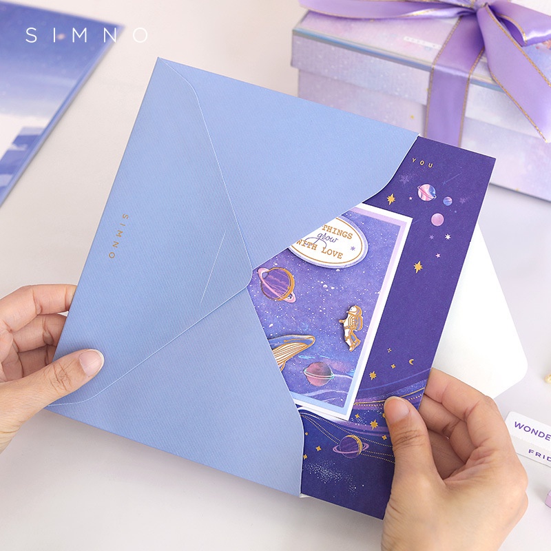 Creative 3D Three Sdimensional thiệp gấp DII Creative Cảm ơn gửi chữ viết tay sinh nhật Giáng sinh 520 Thẻ ngày lễ tình nhân jp5