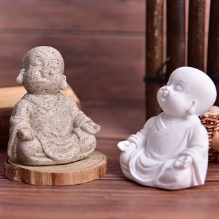 Mô Hình Tượng Phật Nhỏ Bằng Đá Cát Độc Đáo Trang Trí Nhà Cửa
