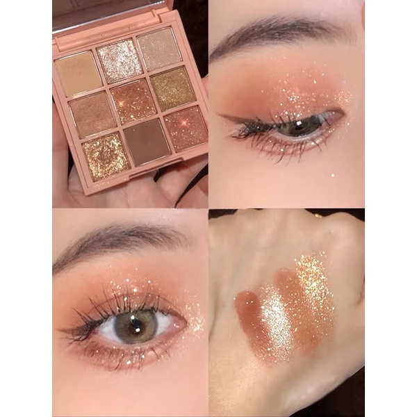 Bảng phấn mắt 9 ô nhiều nhũ Lameila Eye Shadow bling bling cực hot