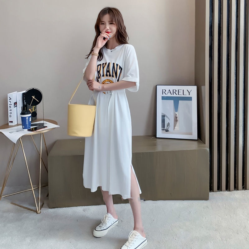 [LININ] Đầm Thun Dáng Dài Qua Gối Dáng Ôm Phong Cách Preppy Cá Tính Kiểu Mới