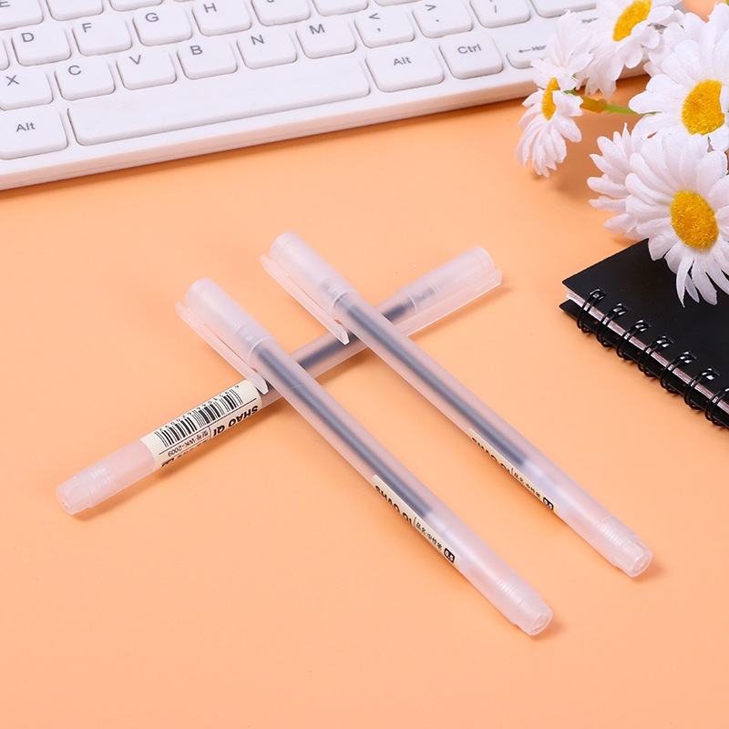 1 Bút Mực Gel Nhám 0.5mm Mực Đen / Đen Đơn Giản