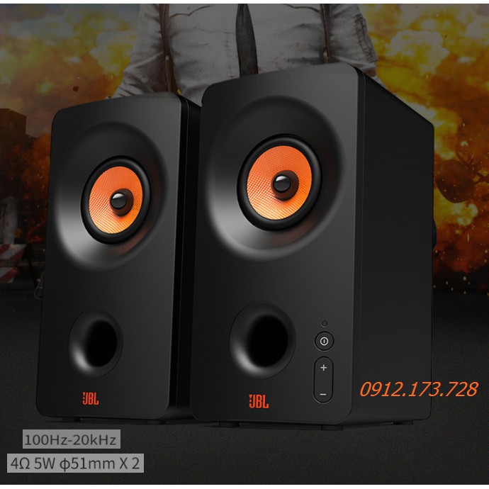 Loa vi tính Toàn dải mini bluetooth JBL PS2200 jack AUX cho máy tính, điện thoại