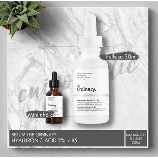 The Ordinary Serum Cấp Ẩm & Phục Hồi Da Hyaluronic Acid 2% + B5