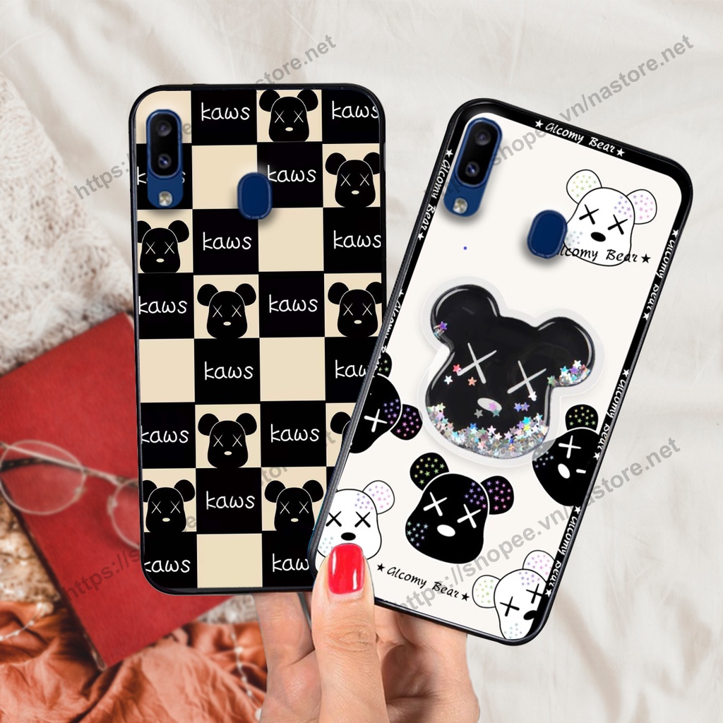 Ốp lưng Samsung M20 / M30 trái tim họa tiết caro, mikey họa tiết beabrick kaws cute