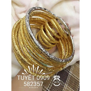 BỘ KIỀNG & VÒNG MẠ VÀNG 24K