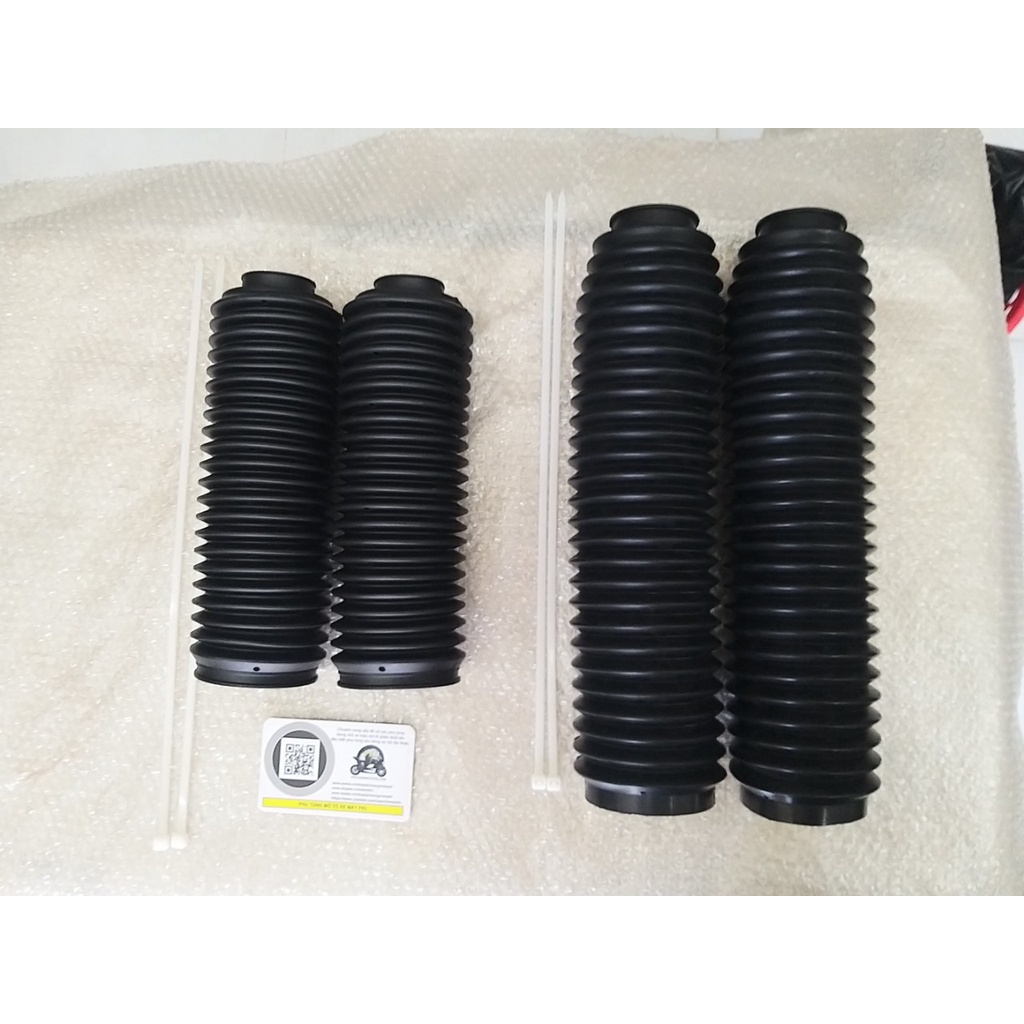 Bọc phuộc che bụi phuộc Honda CB400 Hornet …. Và các dòng xe tương ứng 41x58x300mm Giá 1 đôi