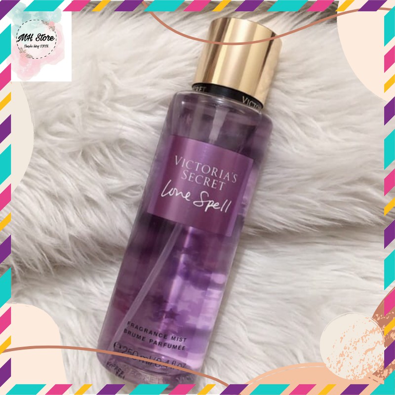 Xịt Thơm Nước Hoa Toàn Thân 🌸 Xịt Thơm Body mist Victoria ’s Secret (250ml) Love Spell