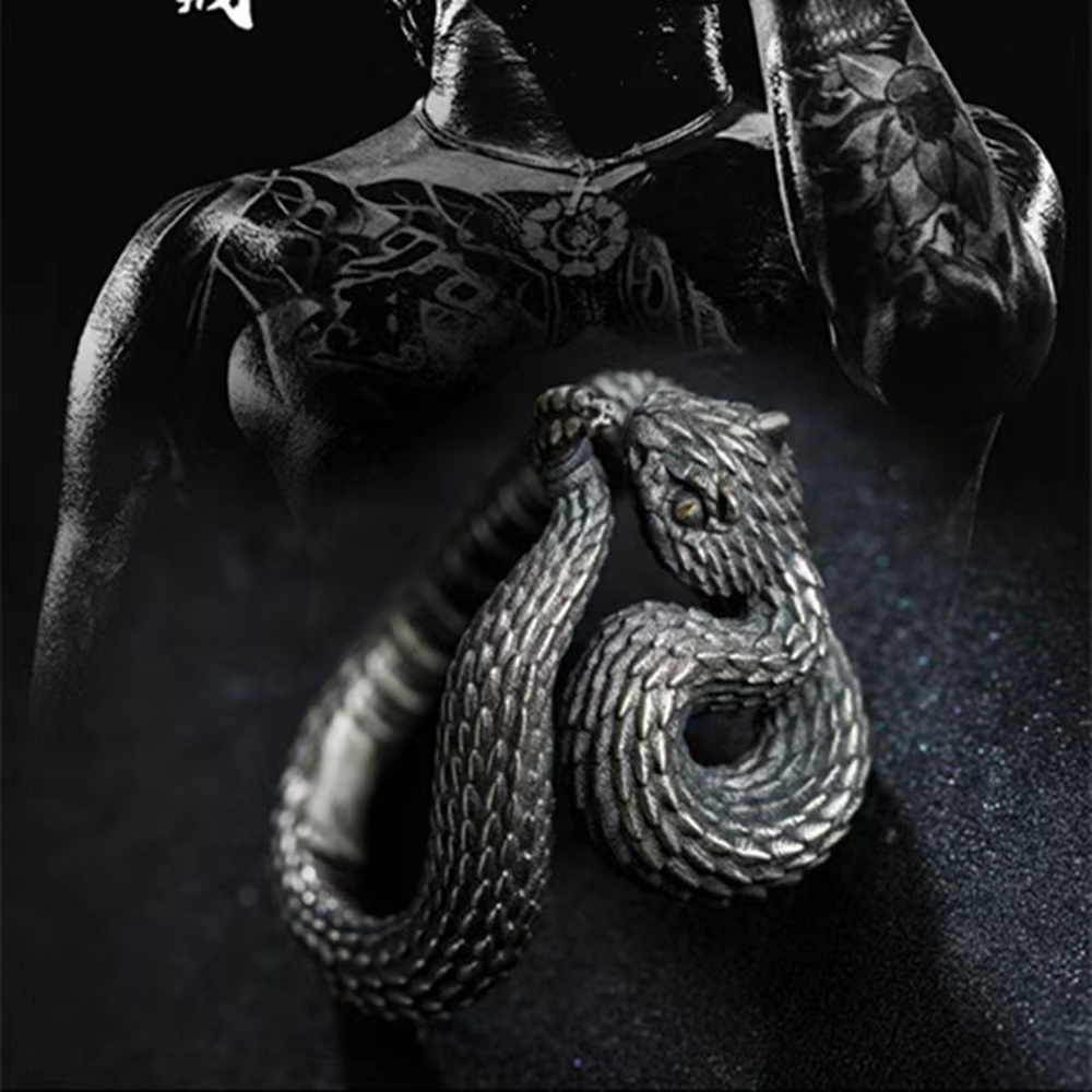 【COD】Nhẫn Hở Hình Rắn Phong Cách Cổ Điển