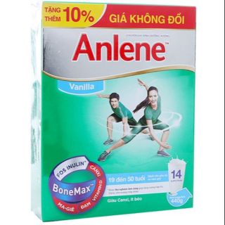 Sữa Anlene xanh hộp giấy 440g.